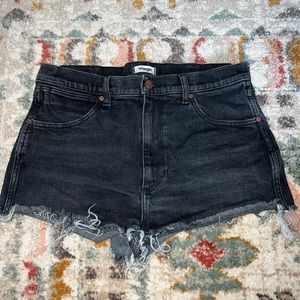Womens Black Wrangler Cut Off Shorts